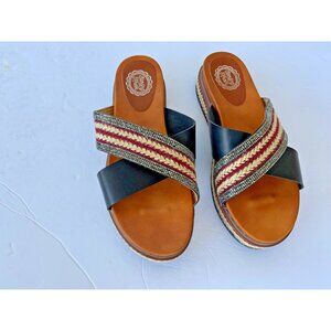 Sterling Kreek DANCING QUEEN ~ WEDGE SANDALS Sz 10